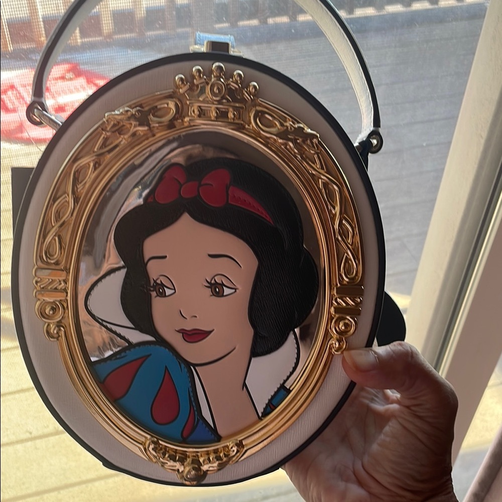 Snow White Themed Handbag with Gold Frame